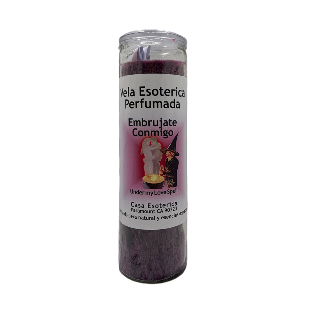 Prepared Under My Love Spell (Embrujate Con Migo Preparada) – Purple Candle  – Nu Life Botanica